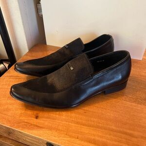 Grimentin Leather & Horsehair Loafers - Black - Men’s 12.5 (EU 46)